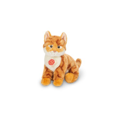 Knuffel Kat Rood Getijgerd Zittend Knuffel Kat Rood Getijgerd Zittend