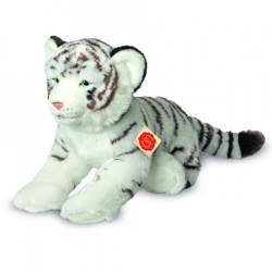 Knuffel Tijger Wit Liggend