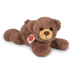 Knuffel Teddybeer Liggend Chocoladebruin