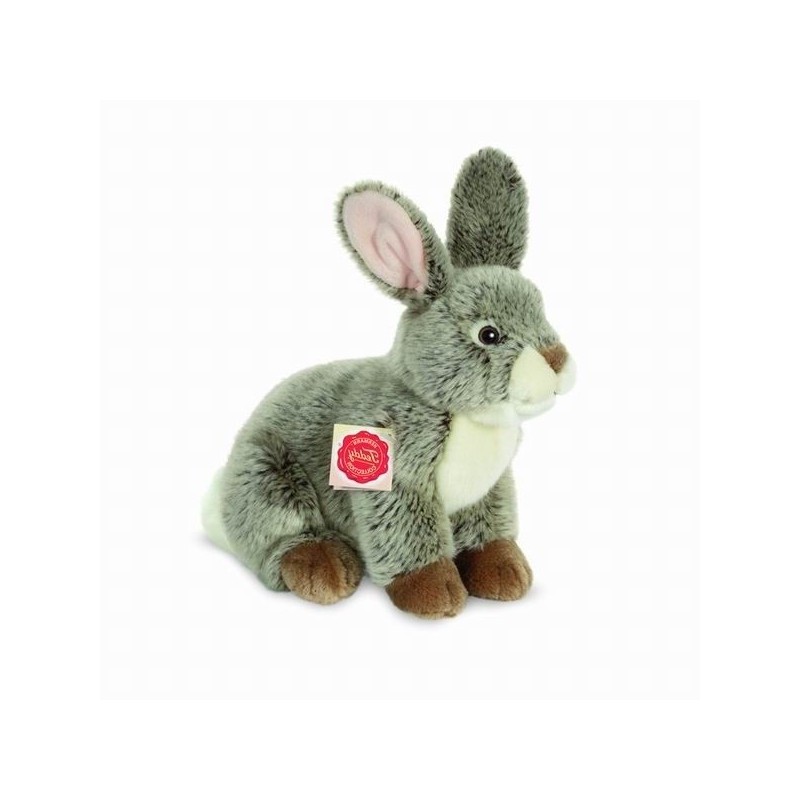 Knuffel Haas Zittend Grijs