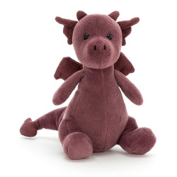 Knuffel Draak Little Puff Violet