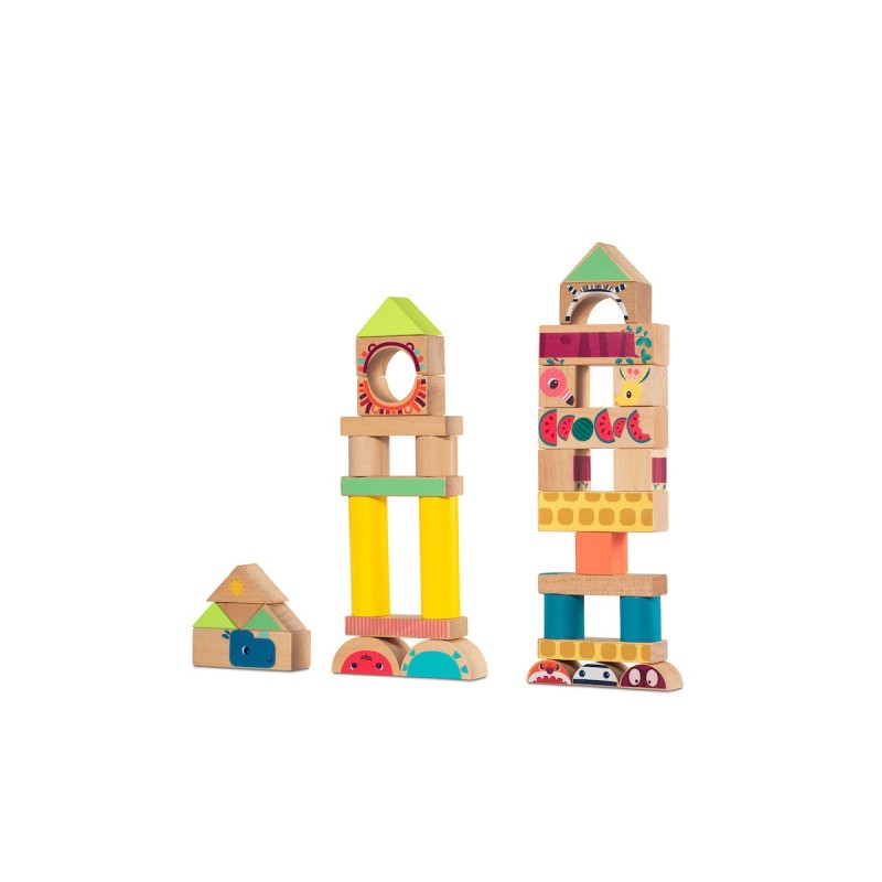Blokken Jungle Houten Stapelblokken Blokken Jungle Houten Stapelblokken
