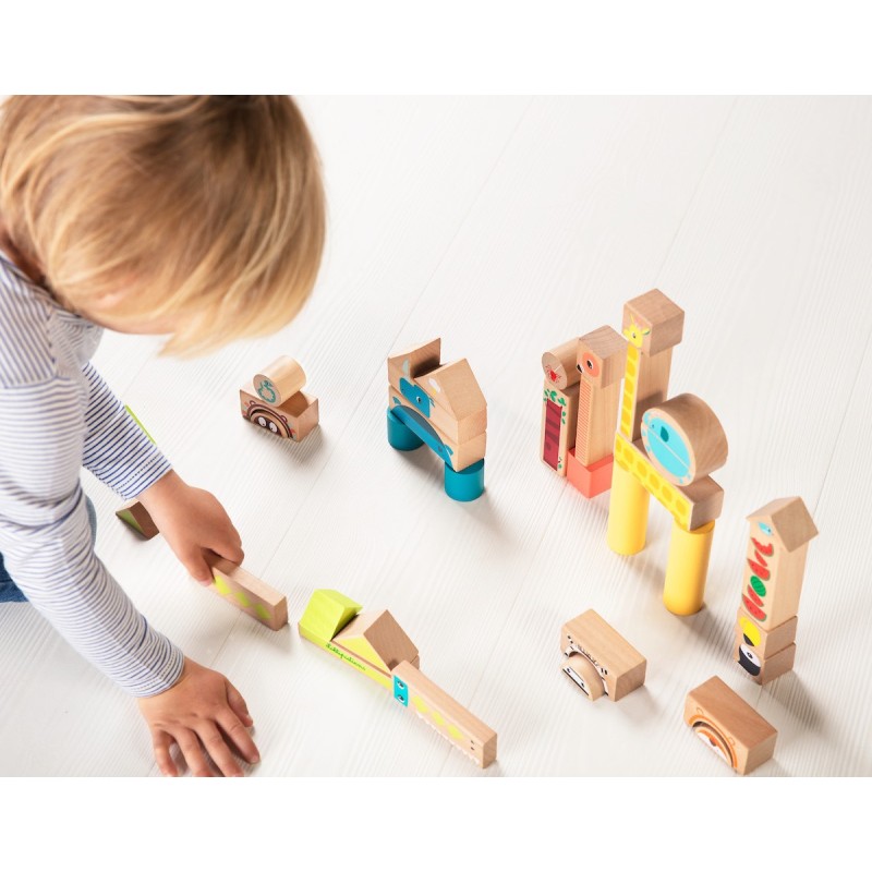 Blokken Jungle Houten Stapelblokken Blokken Jungle Houten Stapelblokken