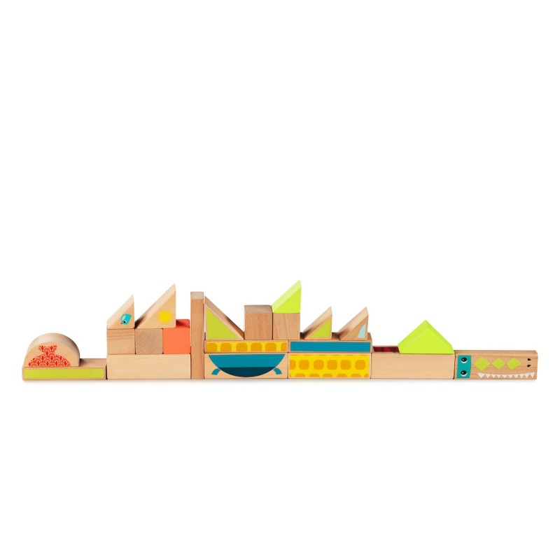 Blokken Jungle Houten Stapelblokken Blokken Jungle Houten Stapelblokken