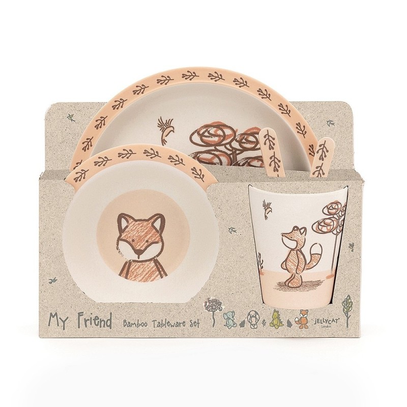 Servies My Friend Fox Bamboo Set