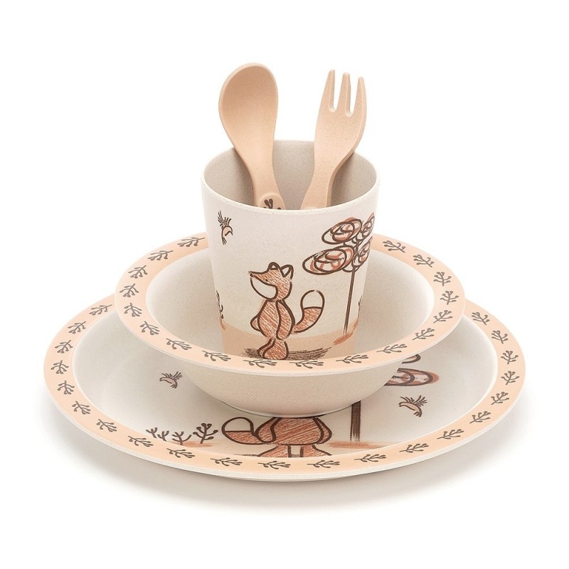 Servies My Friend Fox Bamboo Set
