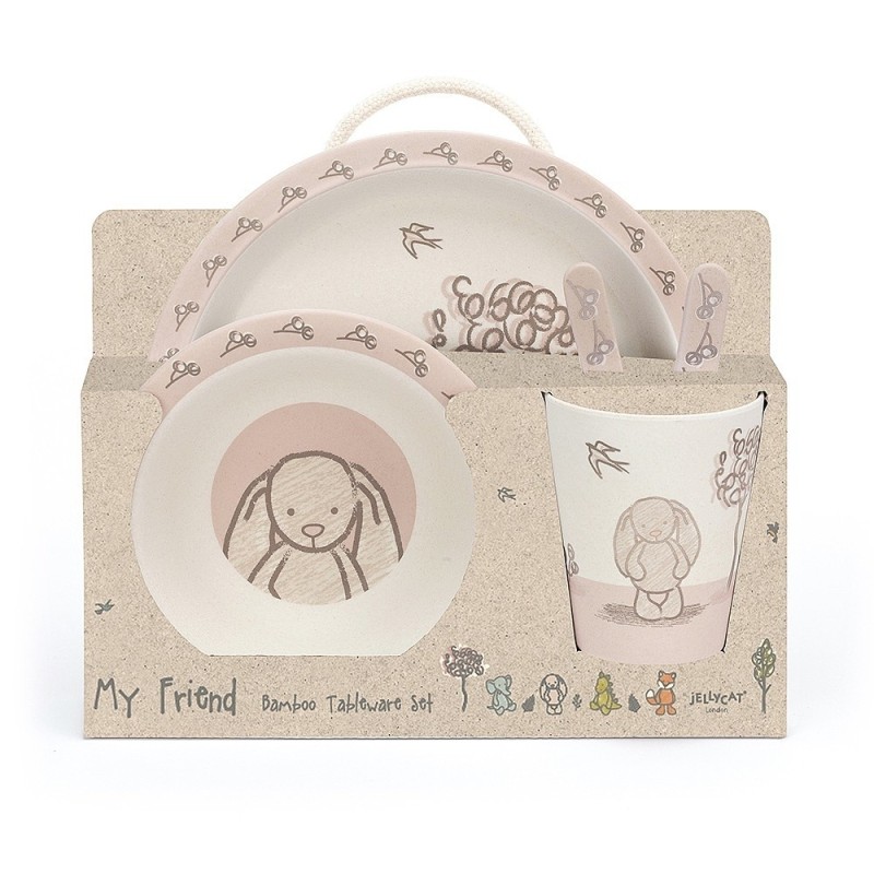 Servies My Friend Bunny Bamboo Set Servies My Friend Bunny Bamboo Set