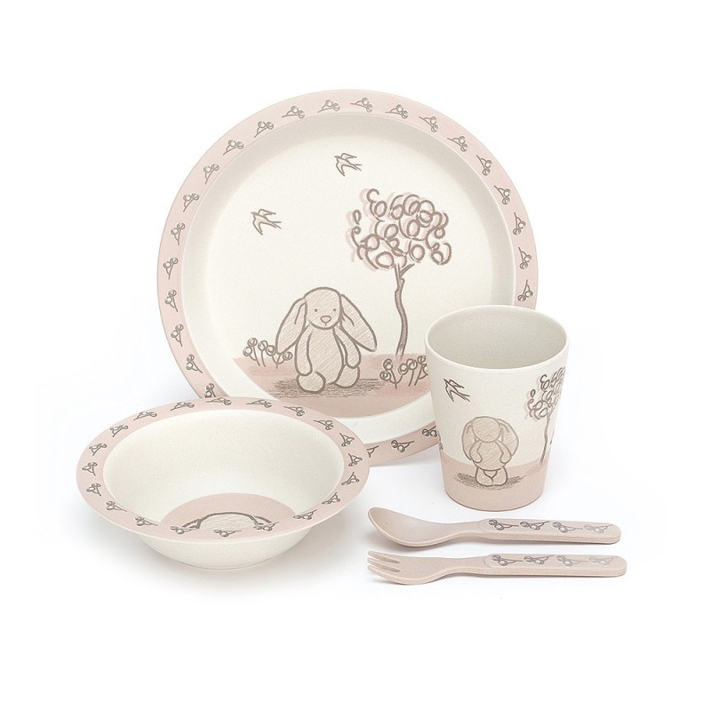 Servies My Friend Bunny Bamboo Set Servies My Friend Bunny Bamboo Set