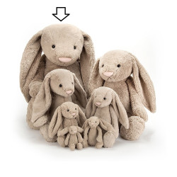 Knuffel Konijn Bashful Beige Bunny Very Big
