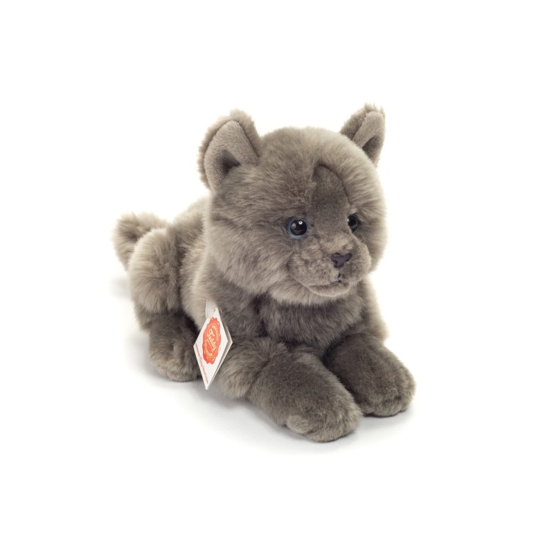 Knuffel Kat Karthuizer Chartreux Liggend