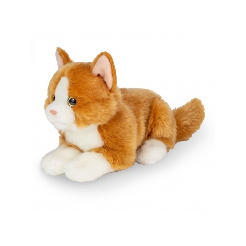 Knuffel Kat Rood Liggend 20 cm Knuffel Kat Rood Liggend 20 cm