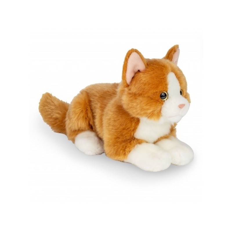 Knuffel Kat Rood Liggend 20 cm Knuffel Kat Rood Liggend 20 cm