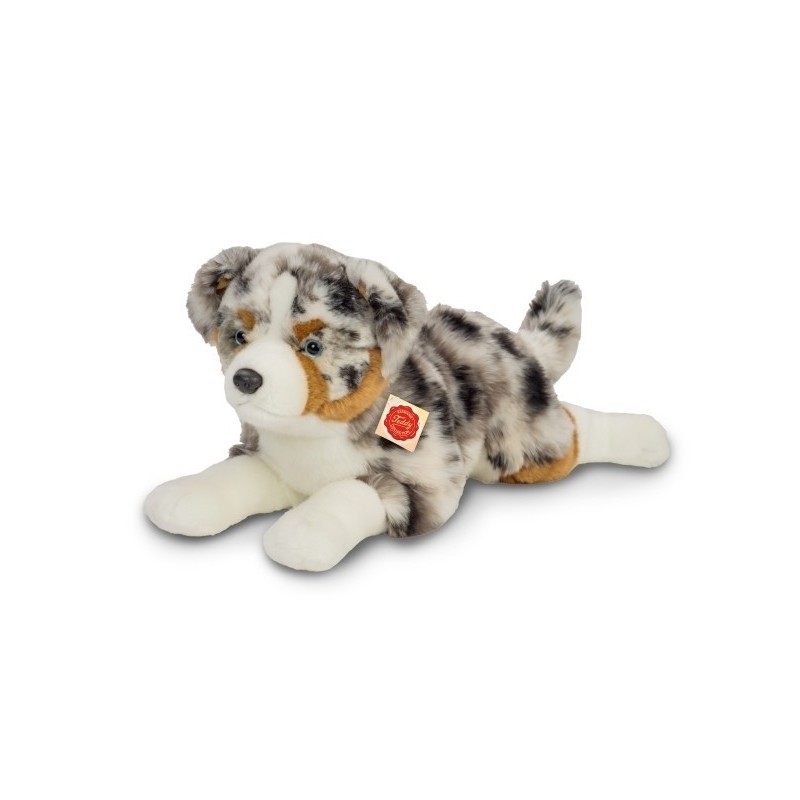 Knuffel Hond Australian Shepherd Liggend