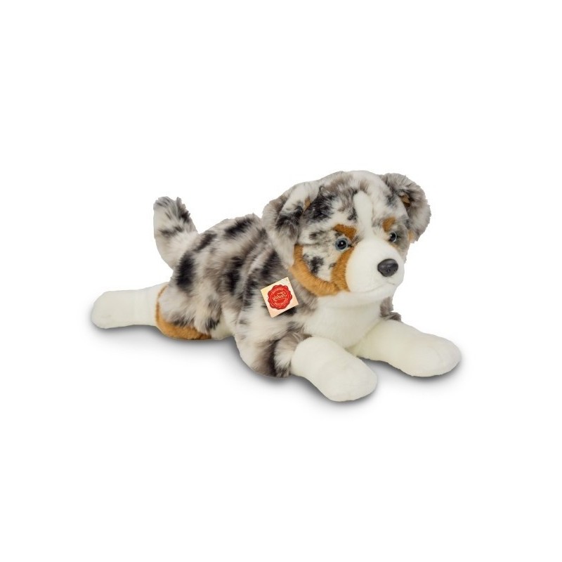 Knuffel Hond Australian Shepherd Liggend