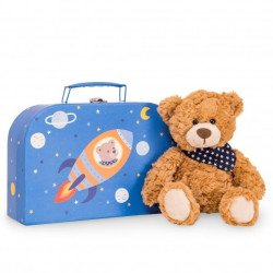 Knuffel Teddybeer Ferdi met Koffer Knuffel Teddybeer Ferdi met Koffer
