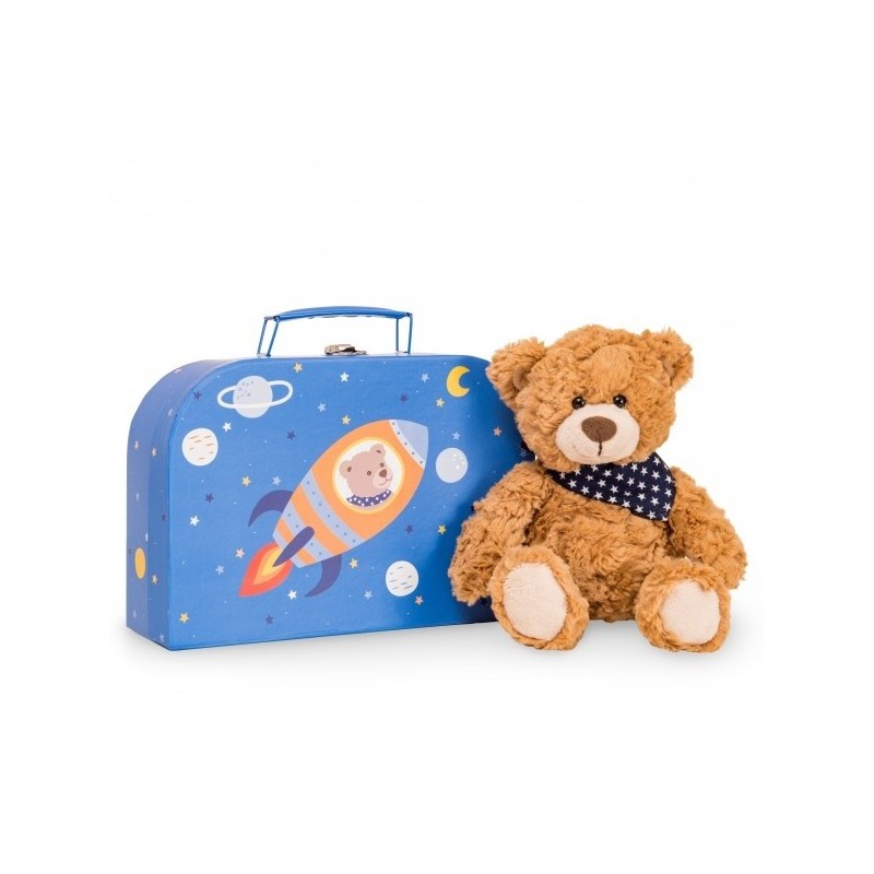 Knuffel Teddybeer Ferdi met Koffer Knuffel Teddybeer Ferdi met Koffer