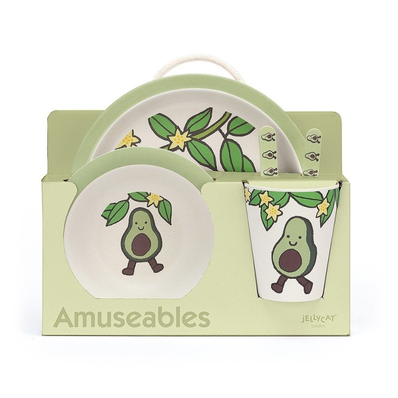 Servies Amuseable Avocado Bamboo Set Servies Amuseable Avocado Bamboo Set