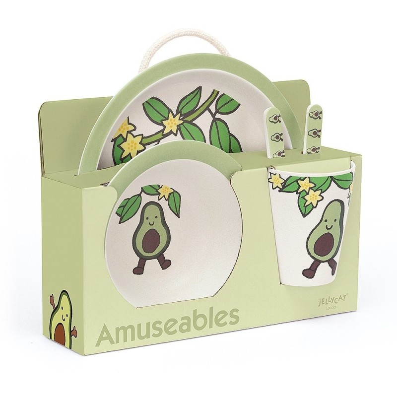 Servies Amuseable Avocado Bamboo Set Servies Amuseable Avocado Bamboo Set