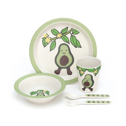 Servies Amuseable Avocado Bamboo Set Servies Amuseable Avocado Bamboo Set