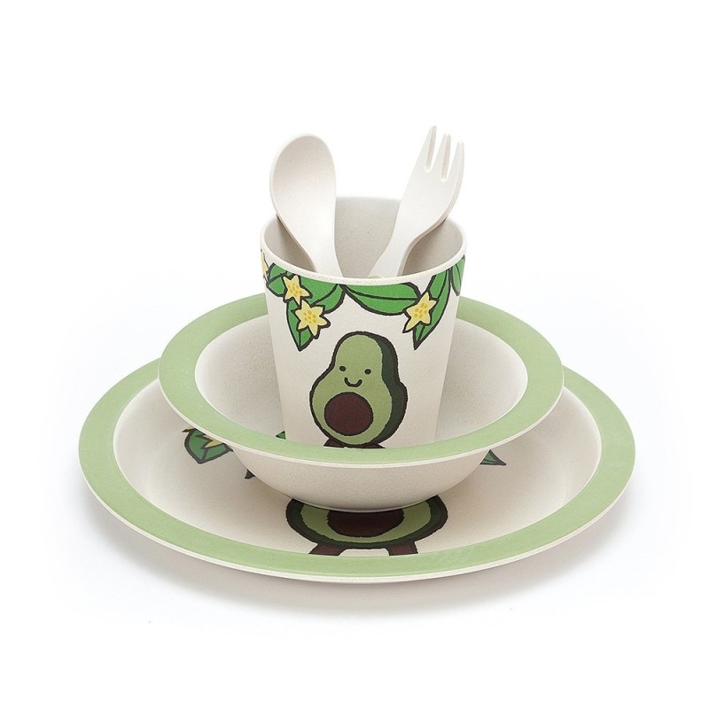 Servies Amuseable Avocado Bamboo Set Servies Amuseable Avocado Bamboo Set