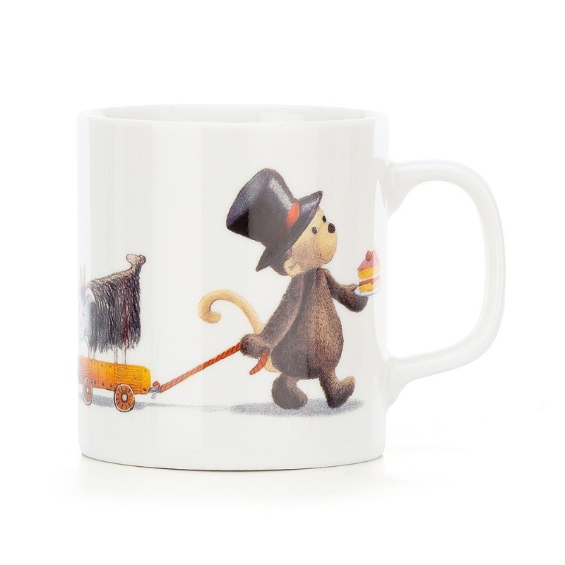 Servies Set Bashful Monkey Kom, Kopje en Bord