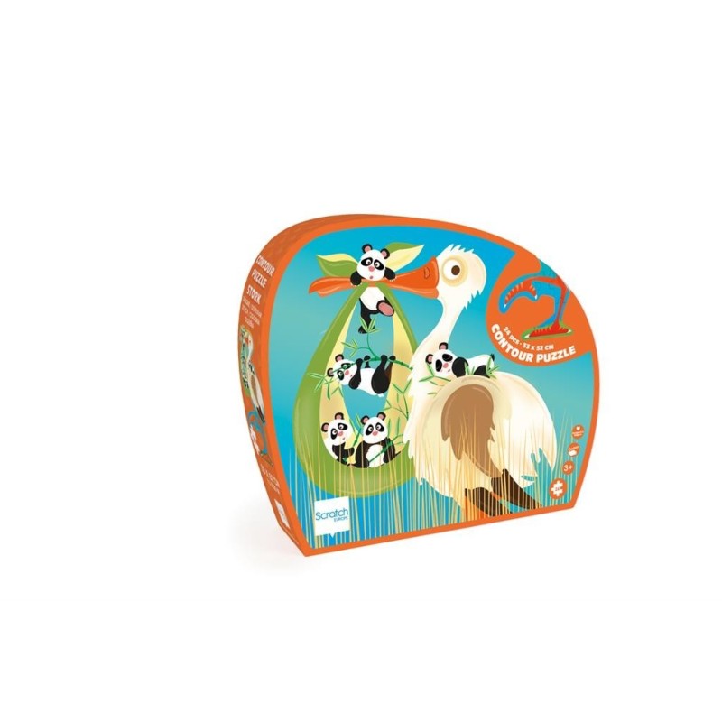 Contour Puzzel Ooievaar 26 pcs Contour Puzzel Ooievaar 26 pcs