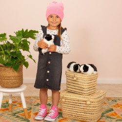 Knuffel Cavia Zwart Wit Knuffel Cavia Zwart Wit