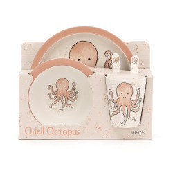 Servies Odell Octopus Bamboo Set Servies Odell Octopus Bamboo Set