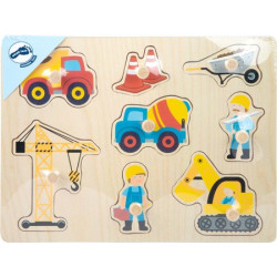 Knoppuzzel Bouw Hout 8 pcs.