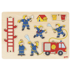 Puzzel Brandweer Staand Hout