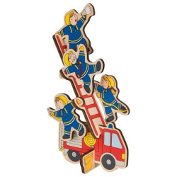 Puzzel Brandweer Staand Hout