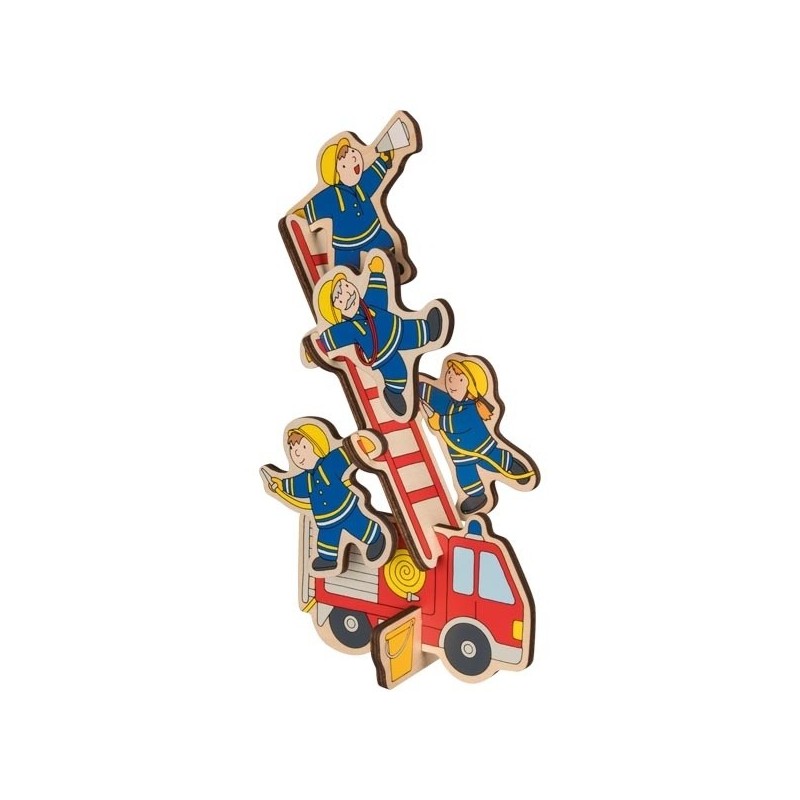 Puzzel Brandweer Staand Hout
