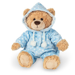 Knuffel Beer met Pyjama Blauw