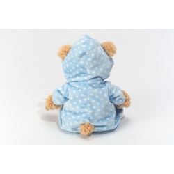 Knuffel Beer met Pyjama Blauw