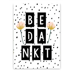 Wenskaart Bedankt