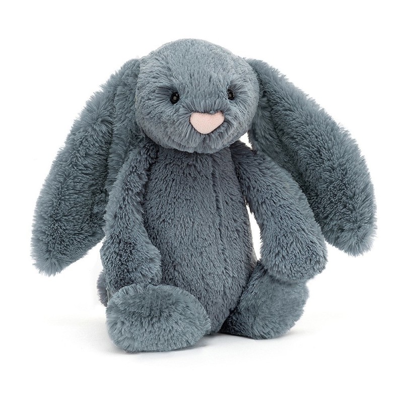 Knuffel Konijn Bashful Dusky Blue Bunny Medium