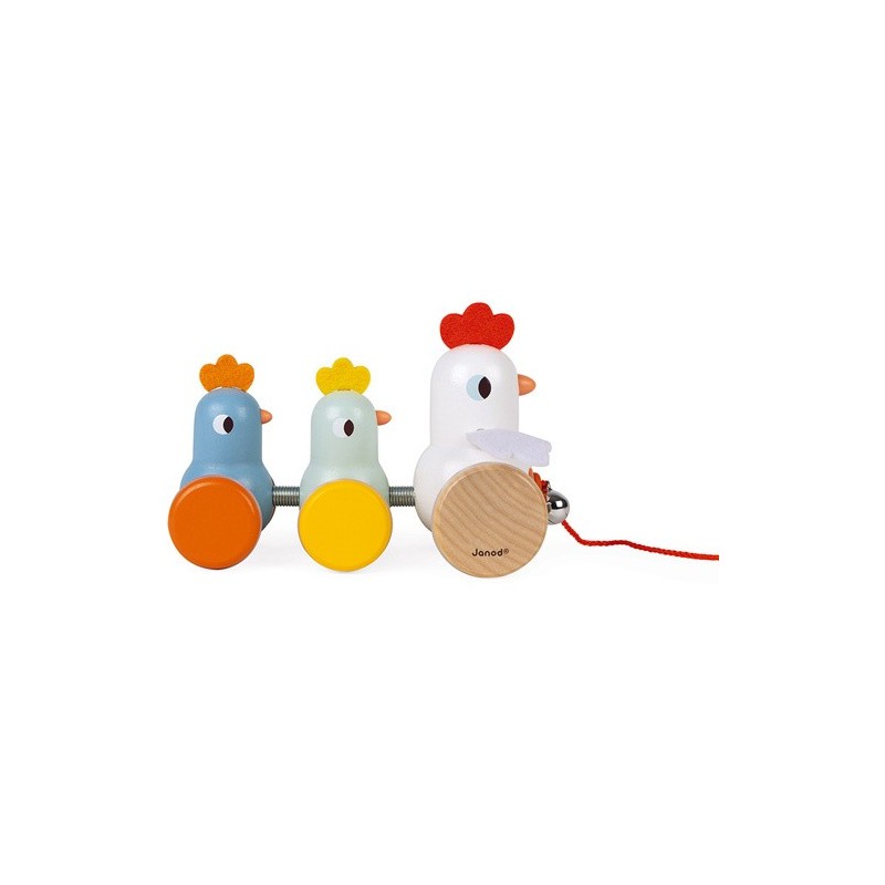 Trekfiguur Haan met Kippen
