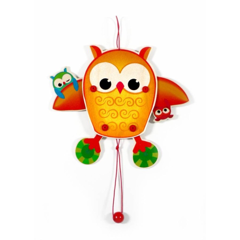 Trekpop Uil Hout Trekpop Uil Hout