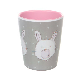 Beker Melamine Konijn Roze