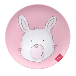 Bord Melamine Konijn Roze