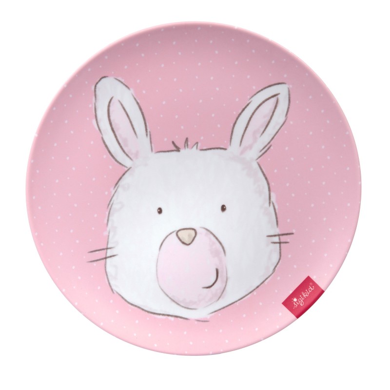 Bord Melamine Konijn Roze
