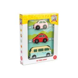Retro Metro Car Set Hout