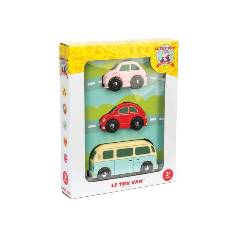 Retro Metro Car Set Hout