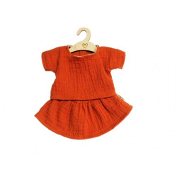 Poppenjurk en Shirt Double Gauze Terra