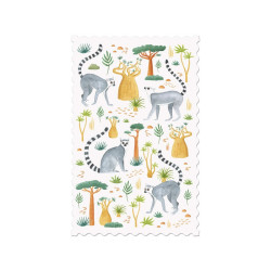 Postcard - Lemurs