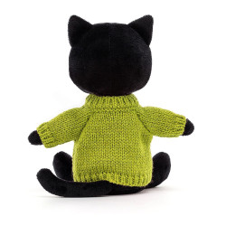 Knuffel Kat Kniten Kitten Lime