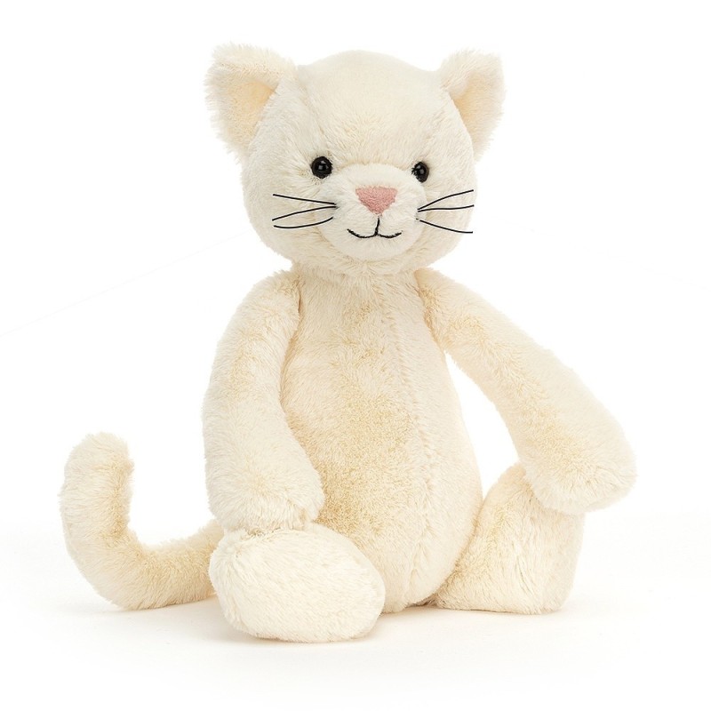Knuffel Kat Bashful Cream Kitten Knuffel Kat Bashful Cream Kitten