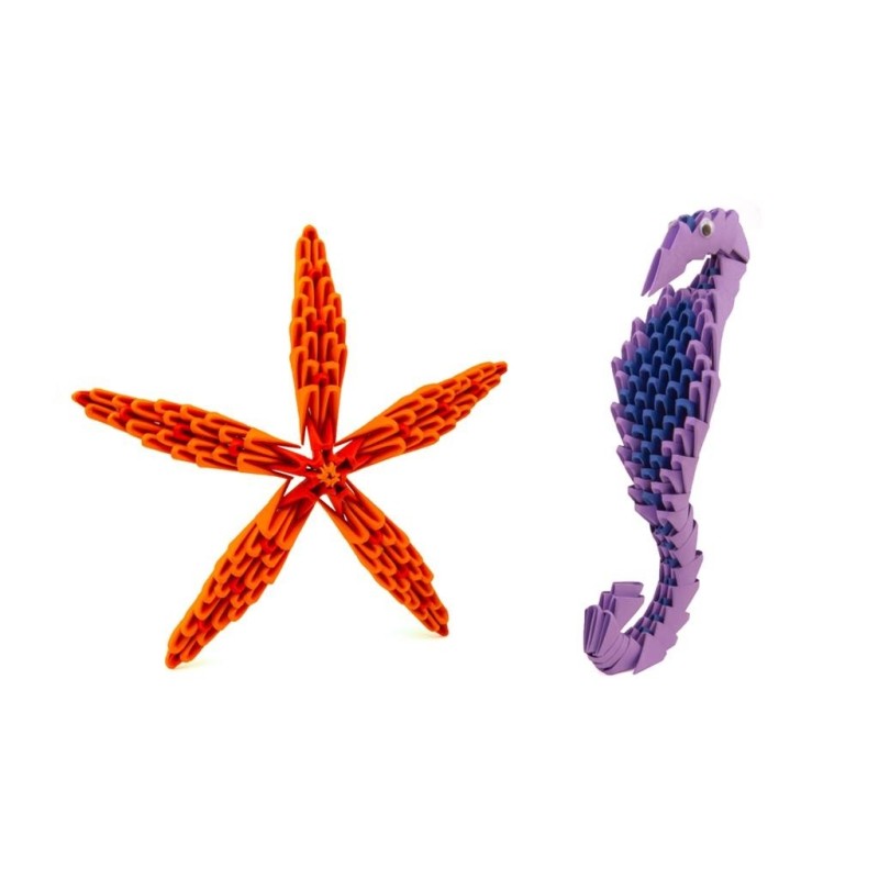 Origami Set Zeedieren 3D 4-delig