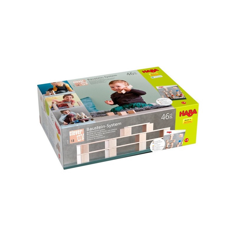 Blokken - Bouwsteensysteem Clever-Up! 1.0 (46 delen) Blokken - Bouwsteensysteem Clever-Up! 1.0 (46 delen)