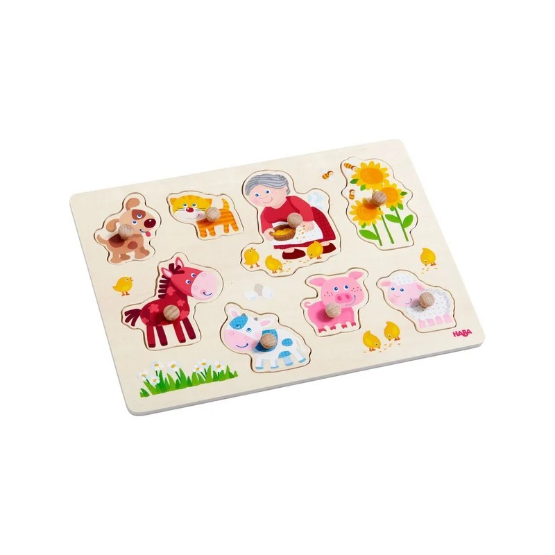 Inlegpuzzel Oma Linda's Dieren 8pcs